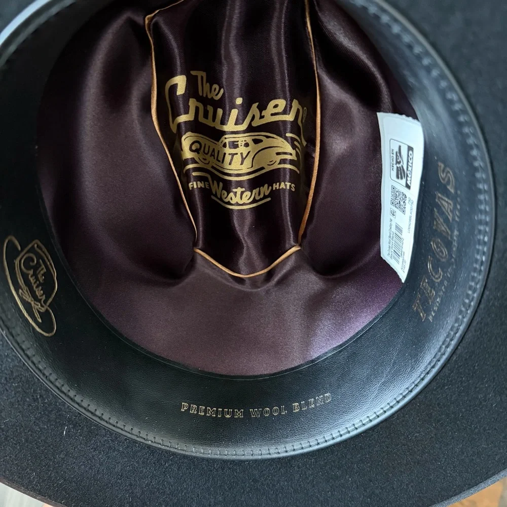 NWT Tecovas “The Cruiser” Cowboy Hat - Black Size 7 1/2 (750) - Picture 7 of 10